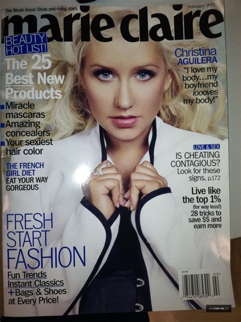 Xtina Looking Gorgeous On The Cover Marie Claire February