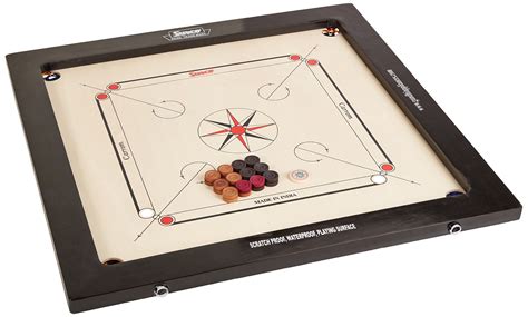 Surco Vintage Carrom Board with Coins and Striker, 8mm- Buy Online in ...