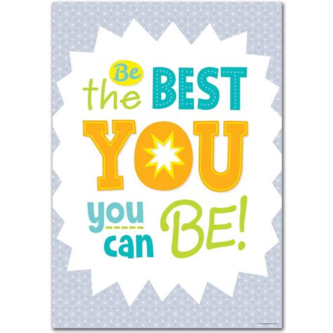 Be The Best You Can Be Poster Inspirational Quotes For Kids