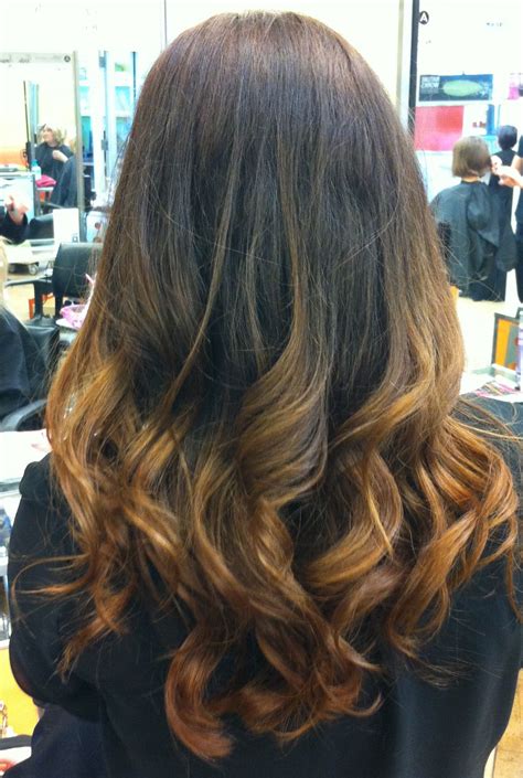 Pretty Subtle Ombre Color Brown Caramel Dimensional Hair Color