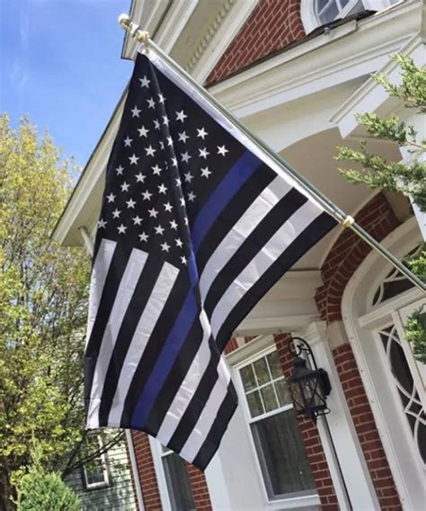 Buy Sunlight 3x5 Ft American Thin Blue Line Flag Nylon With Embroidered
