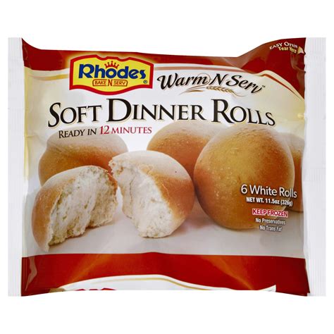 Rhodes Bake N Serv Warm N Serv Soft Yeast White Rolls 6 Ct Bag 11 4 Oz Shipt