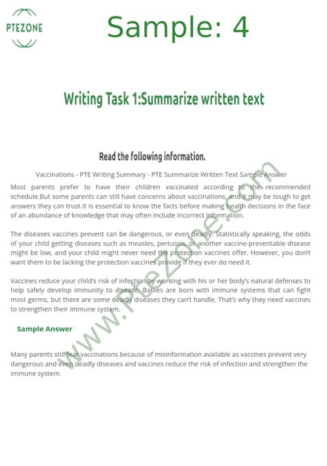 Pte Summarize Written Text Task Sample 4