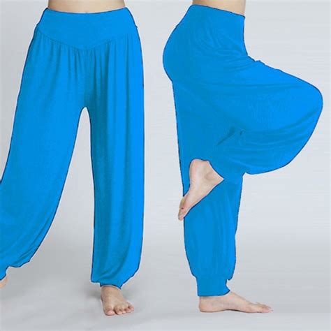 Womens Yoga Pants Elastic Loose Casual Cotton Soft Yoga Sports Dance Summer Beach Plus Size