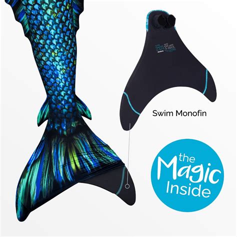 Blue Sea Dragon Merman Mermaid Tail Skin For Kids And Adults Atlantis