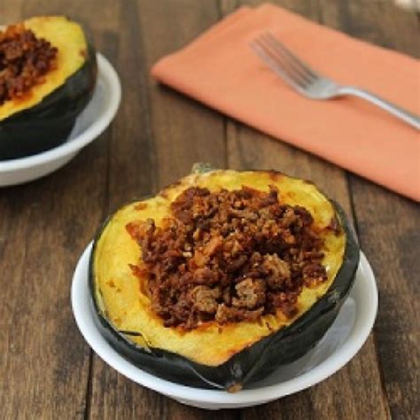Taco And Rice Stuffed Acorn Squash Healthy Desserts Easy Recipes Food