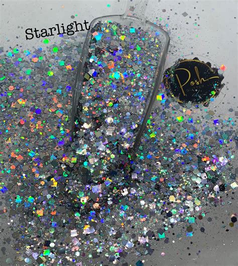 Starlight Holographic Silver Chunky Glitter Polyester Glitter So