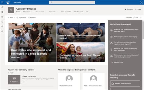 Sharepoint Intranet Examples Available Out Of The Box Sharepoint Maven