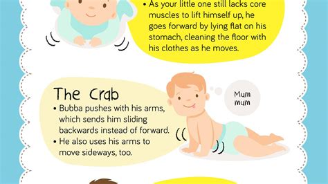 7 Crawling Styles You May See In Babies Infographic