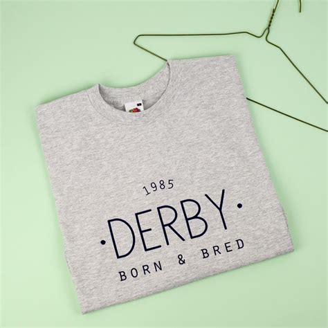 ‘born And Bred Personalised T Shirt Personalized T Shirts
