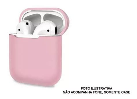 Capa Case Fone De Ouvido Para AirPods 2 Rosa Claro Nude MercadoLivre