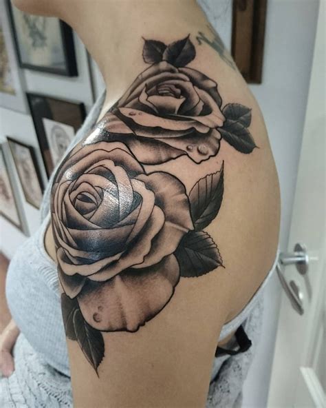 Details 71 Rose Tattoo On Shoulder Best In Eteachers
