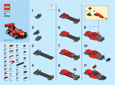 Lego® Monthly Mini Build Instructions Race Car