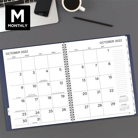 Buy Mead 2022 2023 Big Plans Weekly Monthly Planner Navy Large 8 12 X
