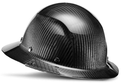 Lift Safety Dax Carbon Fiber Full Brim Hard Hat Gloss Black Hdc 15kg