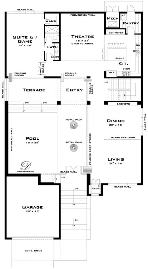 DanTyree.com | Unique House Plans, Castle House plans, Modern House Plans, Beach House Plans 
