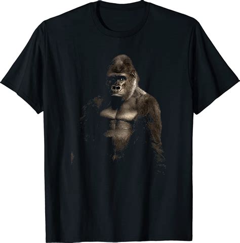 Gorilla Art Design T Shirt Uk Fashion