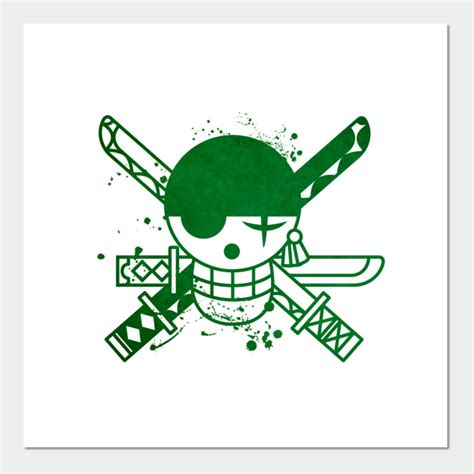 Zoro Jolly Roger One Piece Posters And Art Prints Teepublic
