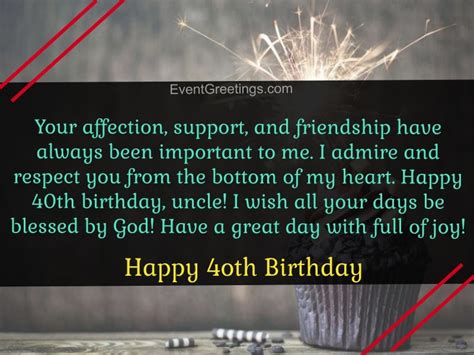 So take some time to go through these birthday sayings and if you find one that works, feel free to use it in a card, gift or even a toast. 40 Extraordinary Happy 40th Birthday Quotes And Wishes