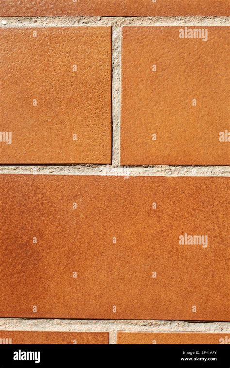 Terrace Brick Floor Texture In Large Orange Color Pattern Brick Stone