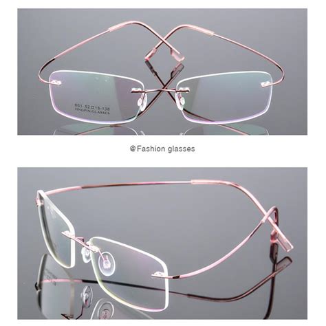 buy flexible ultralight rimless memory titanium magnetic reading glasses strength 1 0~ 4 0