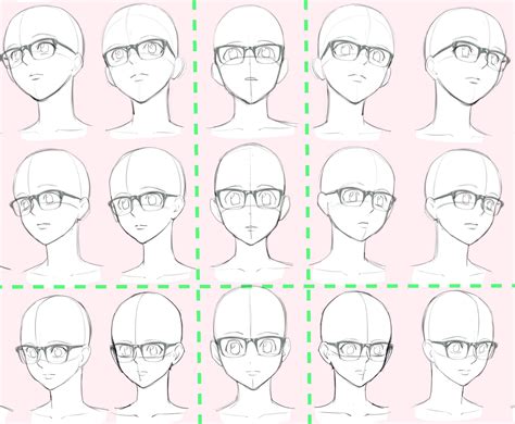 Image of how to draw anime manga glasses animeoutline. Pin de ⛅️Sky°La☁️ 으치하 em art refs | Tutoriais de desenho ...