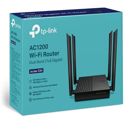 Tp Link Ac1200 Dual Band Gigabit Wi Fi Router Speed Up To 1200 Mbps