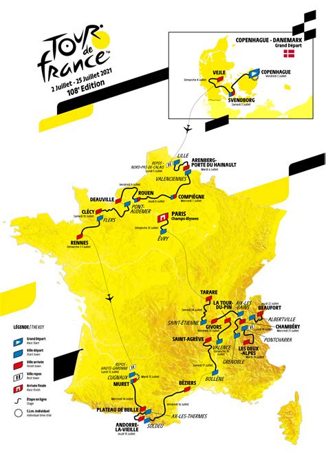 Parcours Tour De France 2021 - Cartes De Voeux 2022