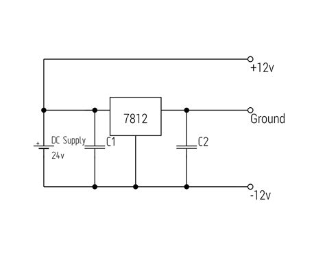 Electronic Dual Supply From Single 24v Dc Source And 12v Regulator