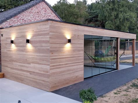Moderne Bijgebouwen Mag Het Voor Jou Modern Zijn Claeys Modern Design Garage Deck Outdoor