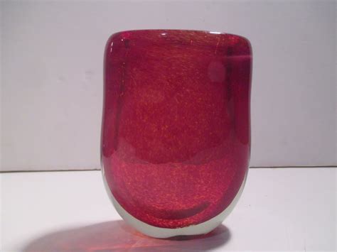 Henry Dean Art Glass Vase