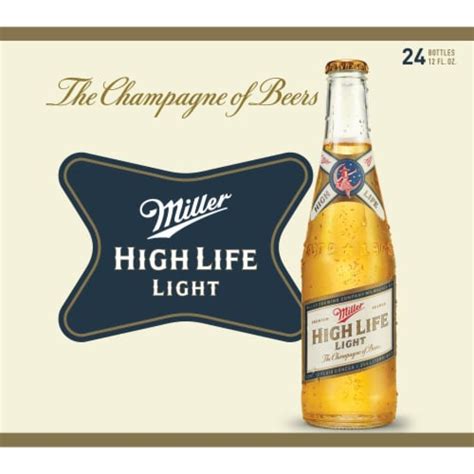 Miller High Life Light Lager Beer 24 Bottles 12 Fl Oz Kroger