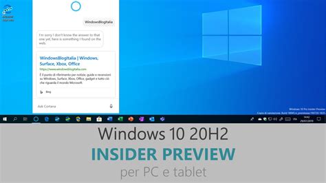 Download E Novità Di Windows 10 20h2 Build 19042572 Insider Preview