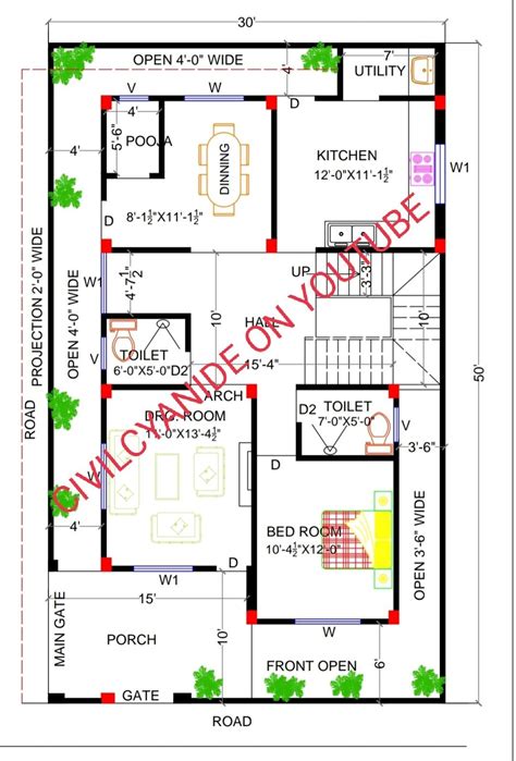 30x50 House Plan Ideas For Your Home House Plans