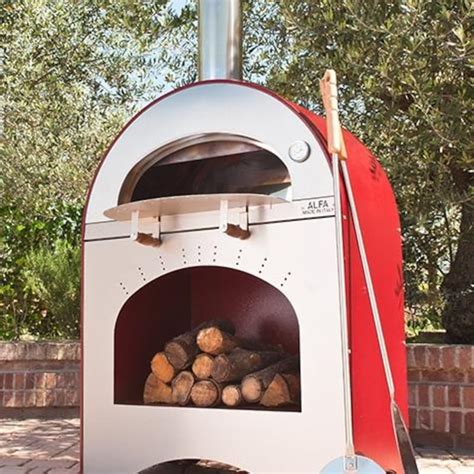 Alfa Forno Pizza And Brace Wood Burning Pizza Oven On Cart Bbqguys
