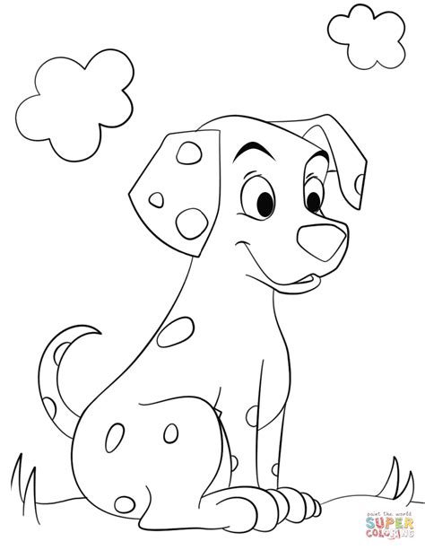 Dalmatian Dog Coloring Page