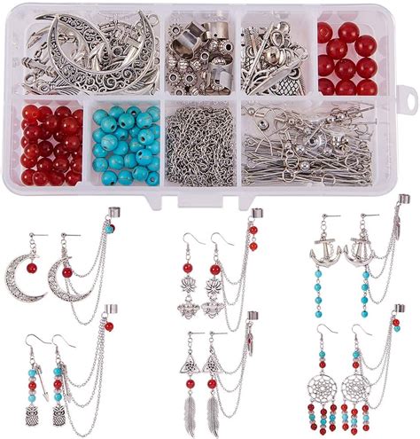 Amazon Com Sunnyclue Box Diy Earring Jewelry Making Starter Kit Make