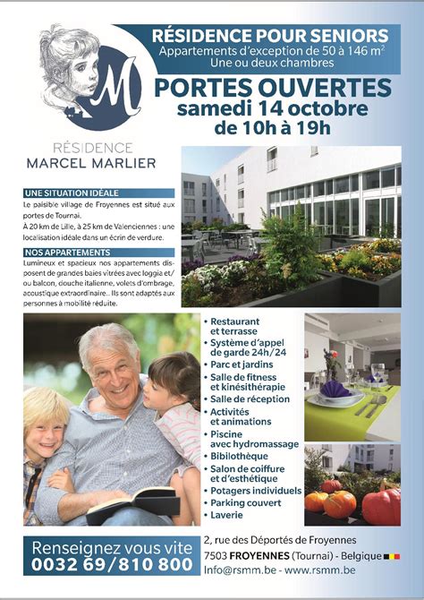 portes ouvertes samedi 14 octobre 10h 19h résidence services marcel marlier