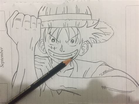 Luffy Gambar One Piece Hitam Putih Keren Gambar Terbaru Hd