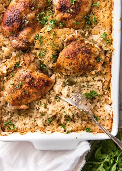Oven Baked Chicken And Rice RecipeTin Eats Chicken Recipes Recipes