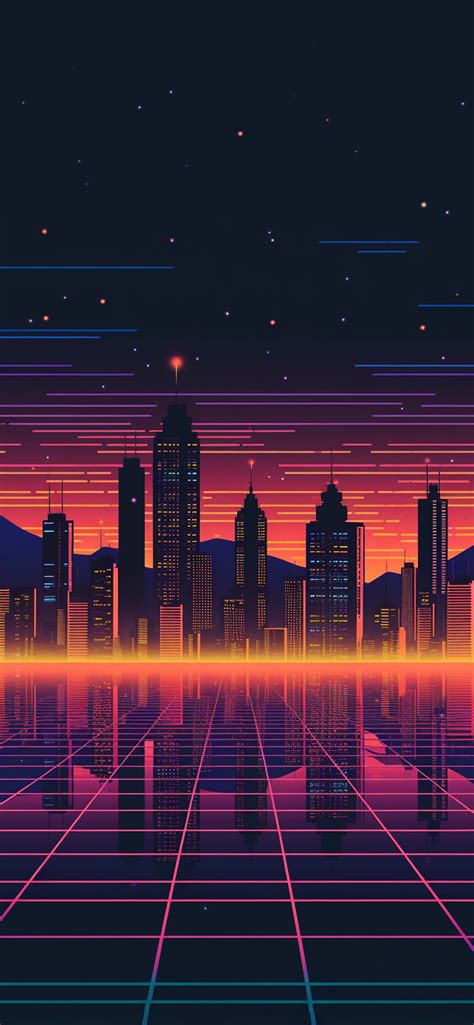 80s Retro Sci Fi City Wallpaper 80s Retro Sci Fi Wallpaper Phone