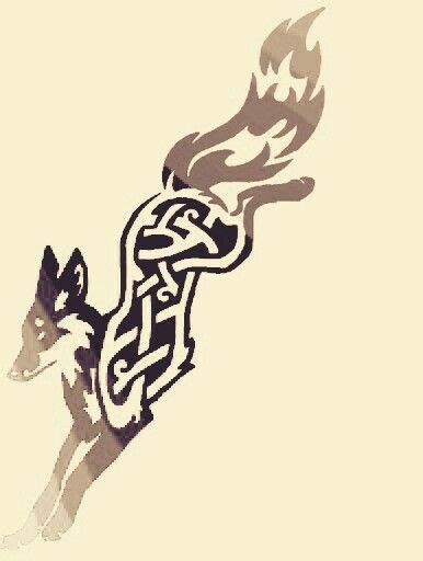Celtic Fox Fox Tattoo Fox Tattoo Design Animal Stencil Art