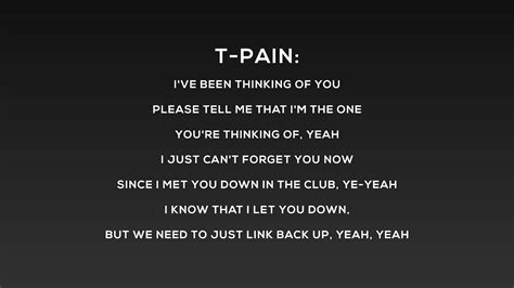 T Pain Textin My Ex Ft Tiffany Evans Lyrics Youtube