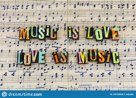 Music Is Love Relationship Stock Photo Image Of Happiness 128189028