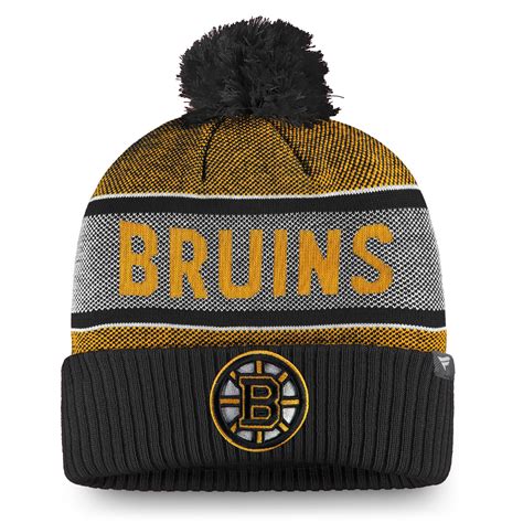 Men's Boston Bruins Fanatics Branded Black Team Pride Cuffed Knit Hat