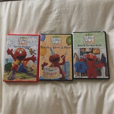 Sesame Street Other Elmos World Sesame Street 3 Different Dvds