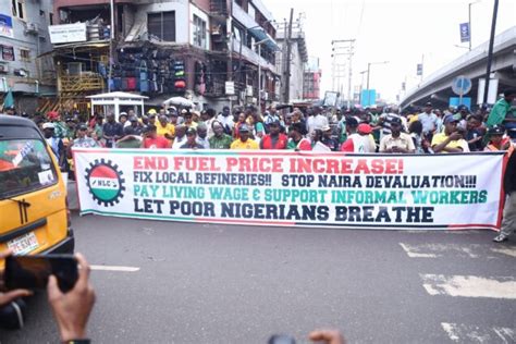 Photos As Nlc Protests Removal Of Fuel Subsidies In Lagos Pm News