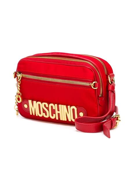 Moschino Logo Crossbody Bag In Red Lyst