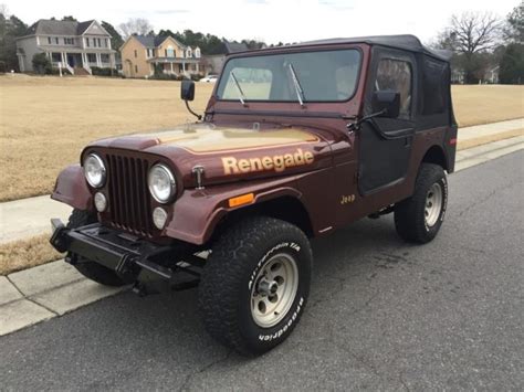 1976 Jeep Cj7 Renegade For Sale Photos Technical Specifications