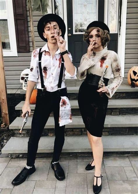 Bonnie And Clyde Partner Halloween Kost Me Halloween Kost M Herren